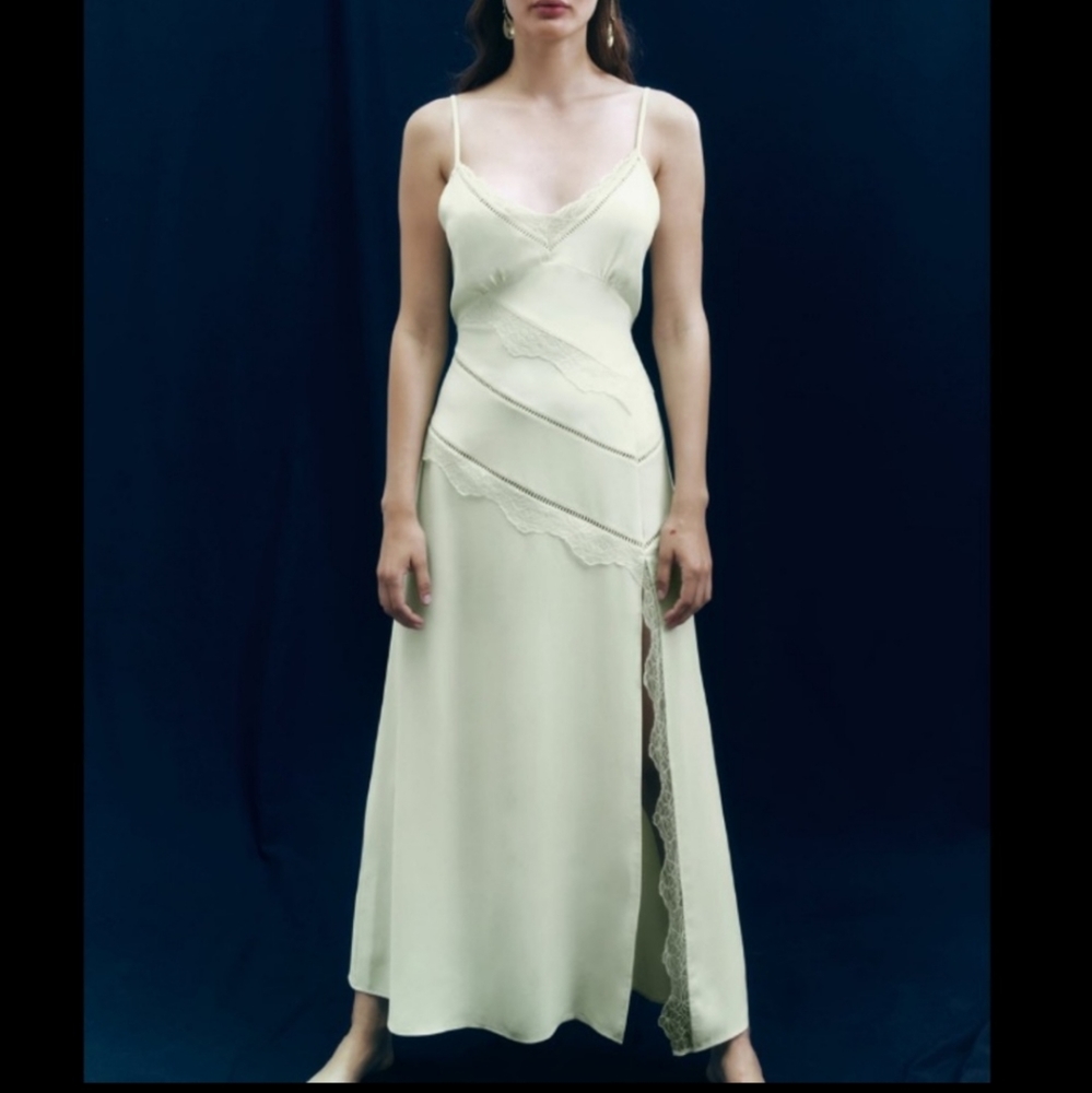 Zara Front slit dress